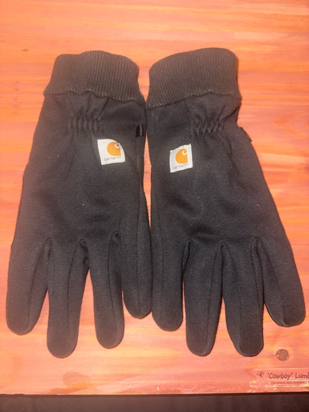 Carhartt Black Gloves with grip and Branded Tag men large